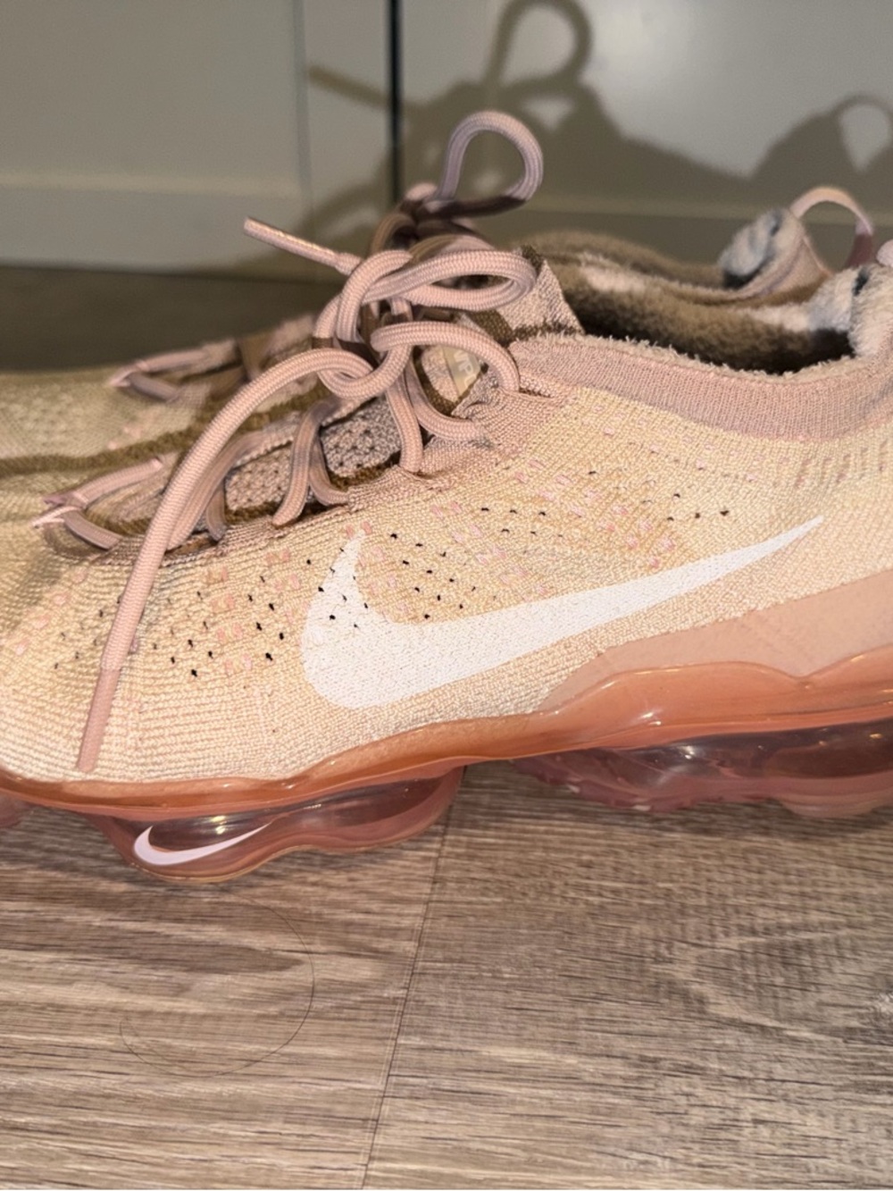 Nike Women’s Blush Pink Flyknit VaporMax Sneakers